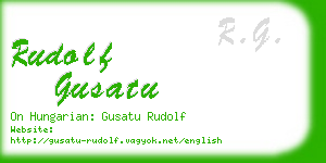 rudolf gusatu business card